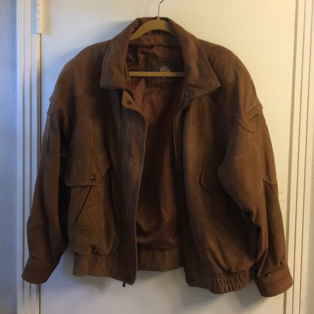 Vintage Adventure Bound suede coat